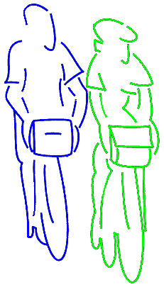 Couple à vélo / Biciklanta paro